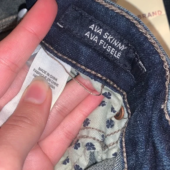 Lucky Brand | Ava Skinny Low Rise Blue Jeans Size 26 - Picture 6 of 9
